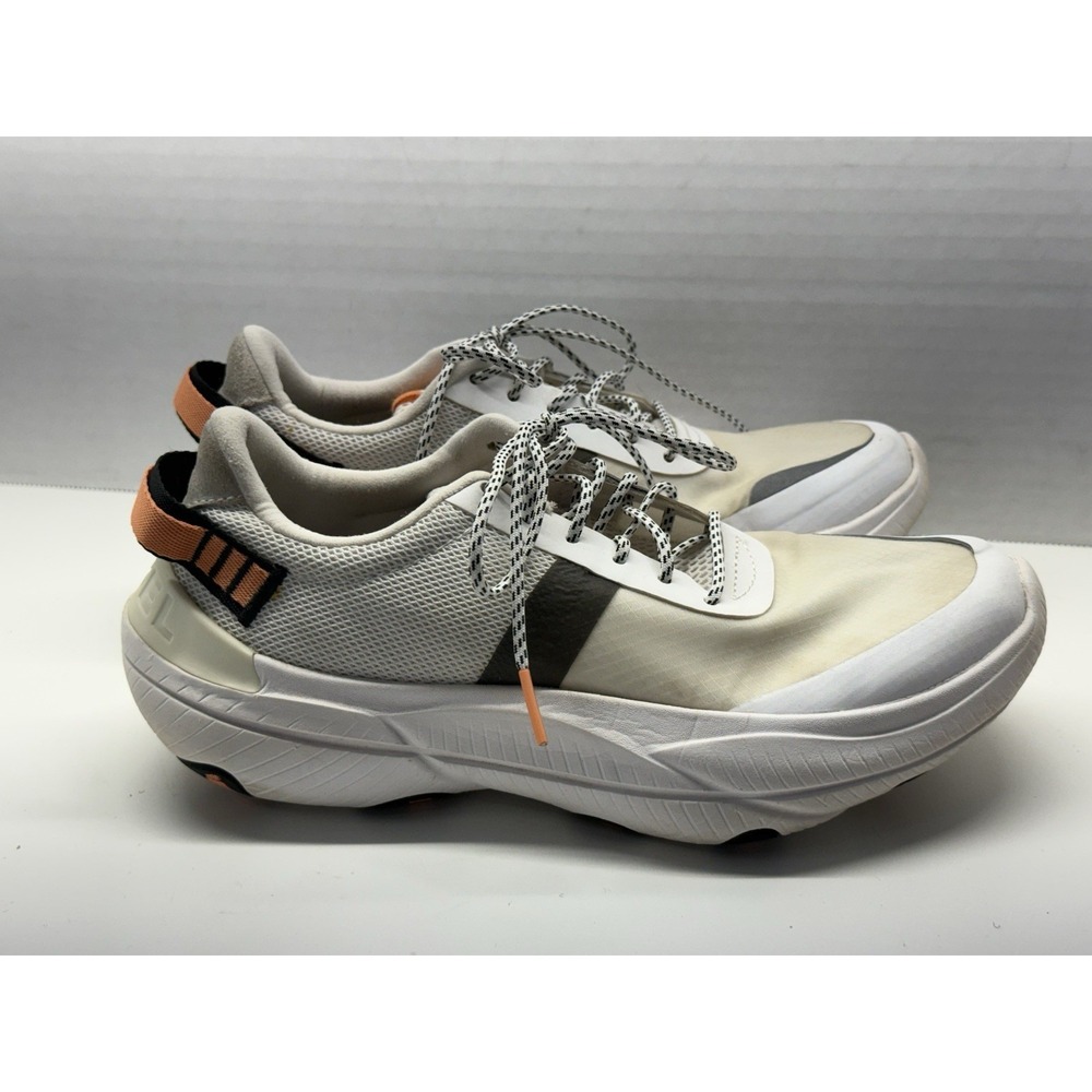 Sorel Explorer Blitz Leisure Lace Sneakers White Orange Women's Size 6.5